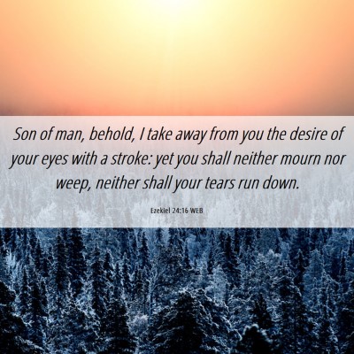Picture 06 - Ezekiel 24:16 WEB - Son of man, behold, I take away from you the - Bible Verse Picture