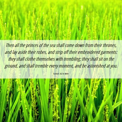 Picture 06 - Ezekiel 26:16 WEB - Then all the princes of the sea shall come down - Bible Verse Picture
