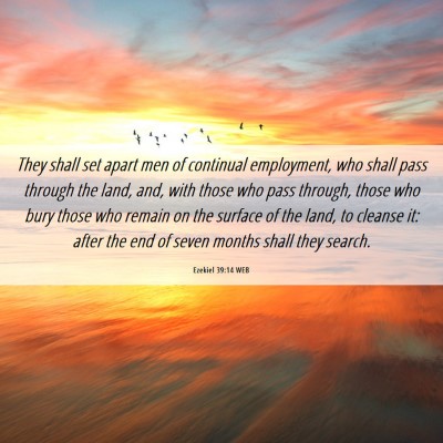 Picture 06 - Ezekiel 39:14 WEB - They shall set apart men of continual employment, - Bible Verse Picture