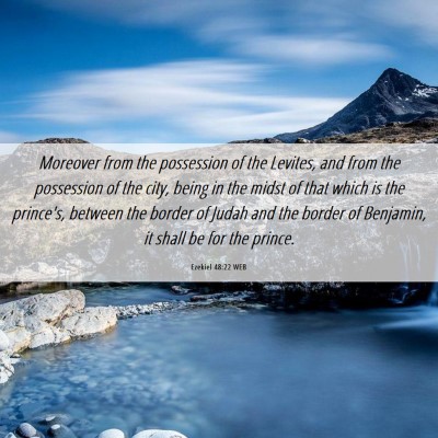 Picture 06 - Ezekiel 48:22 WEB - Moreover from the possession of the Levites, and - Bible Verse Picture