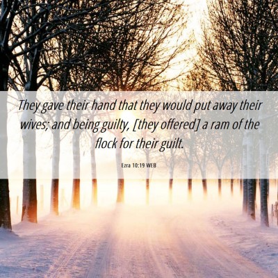 Picture 06 - Ezra 10:19 WEB - They gave their hand that they would put away - Bible Verse Picture