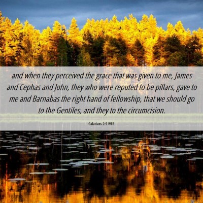 Picture 06 - Galatians 2:9 WEB - and when they perceived the grace that was given - Bible Verse Picture