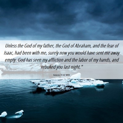 Picture 06 - Genesis 31:42 WEB - Unless the God of my father, the God of Abraham, - Bible Verse Picture