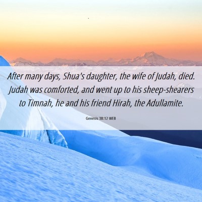 Picture 06 - Genesis 38:12 WEB - After many days, Shua's daughter, the wife of - Bible Verse Picture
