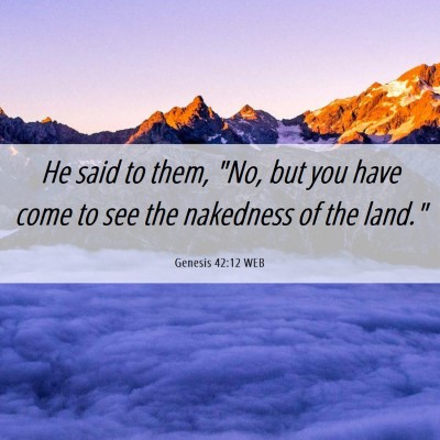 Picture 06 - Genesis 42:12 WEB - He said to them, 