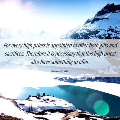 Picture 06 - Hebrews 8:3 WEB - For every high priest is appointed to offer both - Bible Verse Picture