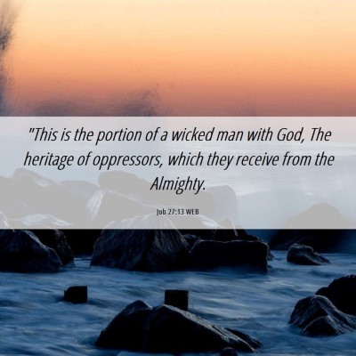 Picture 06 - Job 27:13 WEB - 