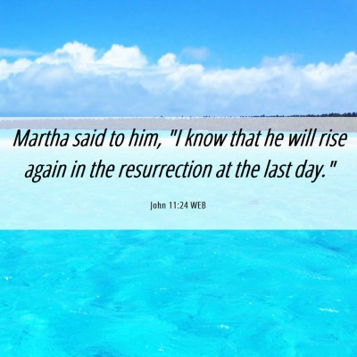 Picture 06 - John 11:24 WEB - Martha said to him, 