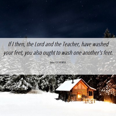 Picture 06 - John 13:14 WEB - If I then, the Lord and the Teacher, have washed - Bible Verse Picture