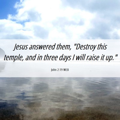 Picture 06 - John 2:19 WEB - Jesus answered them, 