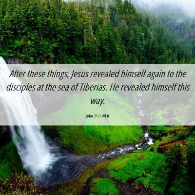 Picture 06 - John 21:1 WEB - After these things, Jesus revealed himself again - Bible Verse Picture