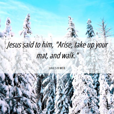 Picture 06 - John 5:8 WEB - Jesus said to him, 