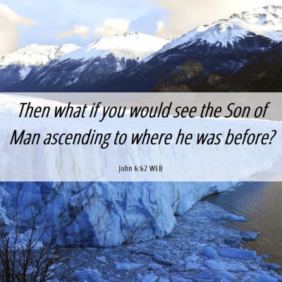 Picture 06 - John 6:62 WEB - Then what if you would see the Son of Man - Bible Verse Picture