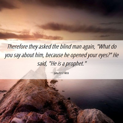 Picture 06 - John 9:17 WEB - Therefore they asked the blind man again, 