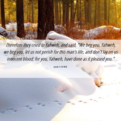 Picture 06 - Jonah 1:14 WEB - Therefore they cried to Yahweh, and said, 