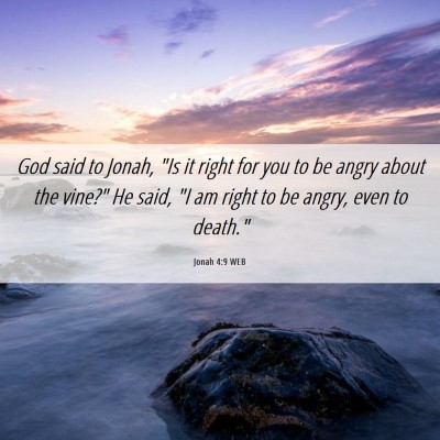 Picture 06 - Jonah 4:9 WEB - God said to Jonah, 