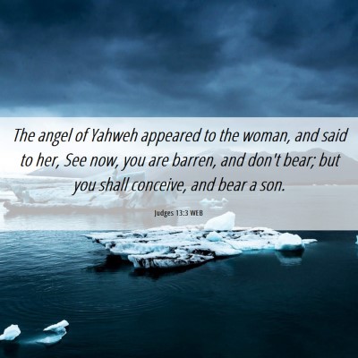 Picture 06 - Judges 13:3 WEB - The angel of Yahweh appeared to the woman, and - Bible Verse Picture