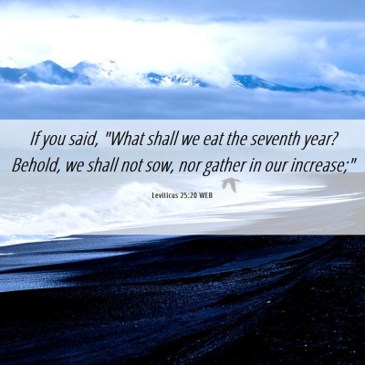 Picture 06 - Leviticus 25:20 WEB - If you said, 