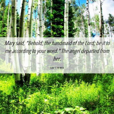 Picture 06 - Luke 1:38 WEB - Mary said, 