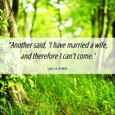 Picture 06 - Luke 14:20 WEB - 