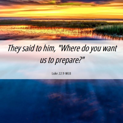 Picture 06 - Luke 22:9 WEB - They said to him, 