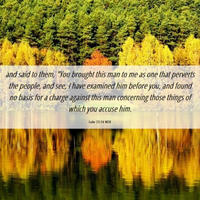 Picture 06 - Luke 23:14 WEB - and said to them, 