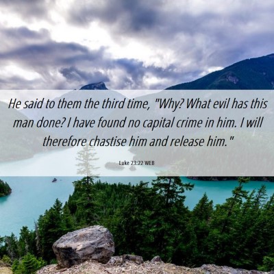 Picture 06 - Luke 23:22 WEB - He said to them the third time, 
