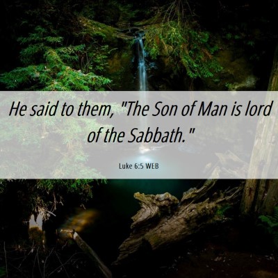Picture 06 - Luke 6:5 WEB - He said to them, 