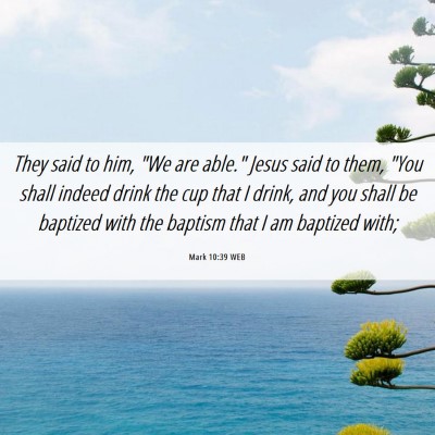 Picture 06 - Mark 10:39 WEB - They said to him, 