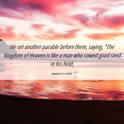 Picture 06 - Matthew 13:24 WEB - He set another parable before them, saying, 