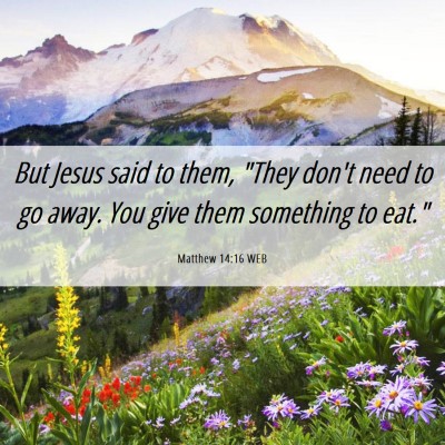 Picture 06 - Matthew 14:16 WEB - But Jesus said to them, 