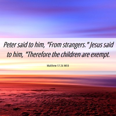 Picture 06 - Matthew 17:26 WEB - Peter said to him, 