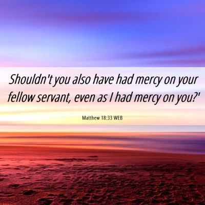Picture 06 - Matthew 18:33 WEB - Shouldn't you also have had mercy on your fellow - Bible Verse Picture