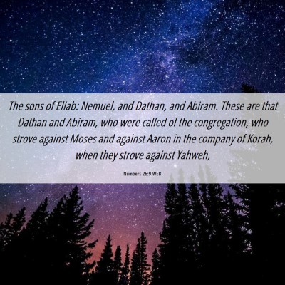 Picture 06 - Numbers 26:9 WEB - The sons of Eliab: Nemuel, and Dathan, and - Bible Verse Picture