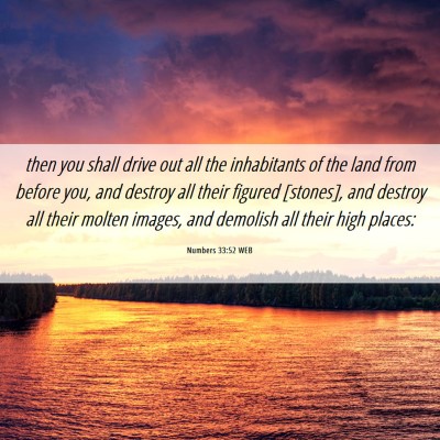 Picture 06 - Numbers 33:52 WEB - then you shall drive out all the inhabitants of - Bible Verse Picture