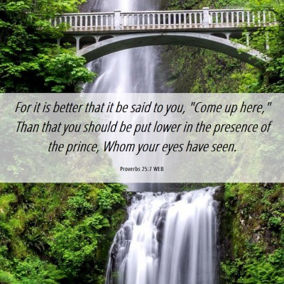 Picture 06 - Proverbs 25:7 WEB - For it is better that it be said to you, 