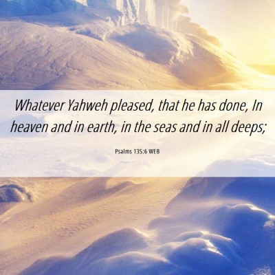 Picture 06 - Psalms 135:6 WEB - Whatever Yahweh pleased, that he has done, In - Bible Verse Picture