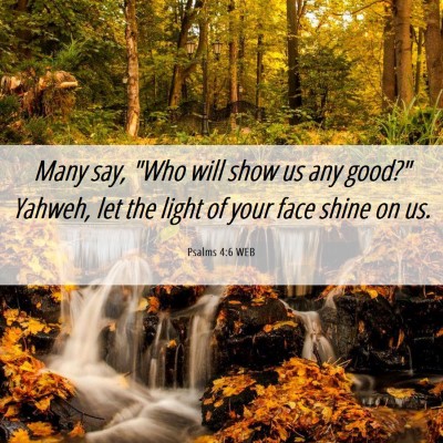 Picture 06 - Psalms 4:6 WEB - Many say, 