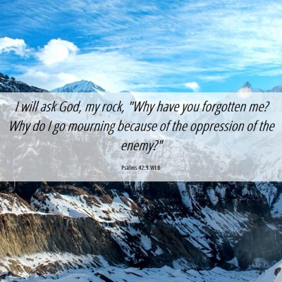 Picture 06 - Psalms 42:9 WEB - I will ask God, my rock, 