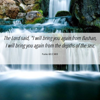 Picture 06 - Psalms 68:22 WEB - The Lord said, 