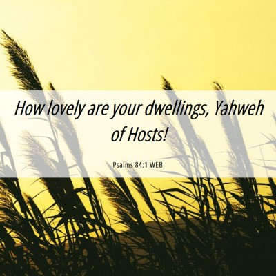 Picture 06 - Psalms 84:1 WEB - How lovely are your dwellings, Yahweh of - Bible Verse Picture
