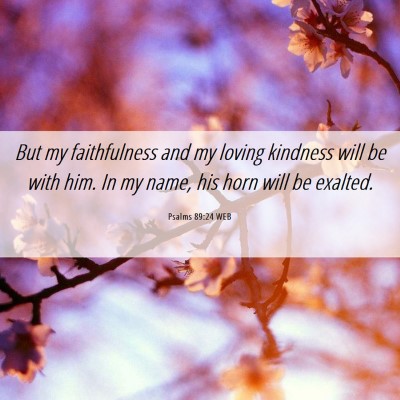 Picture 06 - Psalms 89:24 WEB - But my faithfulness and my loving kindness will - Bible Verse Picture