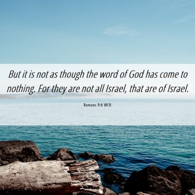 Picture 06 - Romans 9:6 WEB - But it is not as though the word of God has come - Bible Verse Picture
