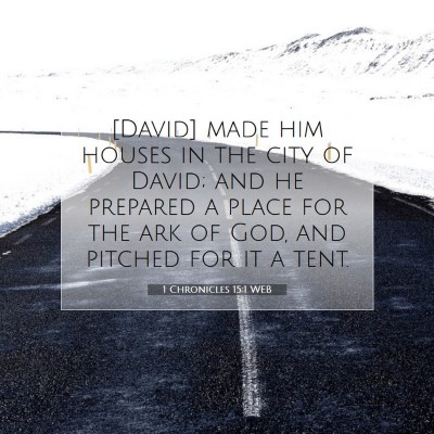 Picture 07 - 1 Chronicles 15:1 WEB - [David] made him houses in the city of David; and - Bible Verse Picture