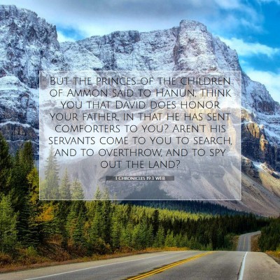 Picture 07 - 1 Chronicles 19:3 WEB - But the princes of the children of Ammon said to - Bible Verse Picture