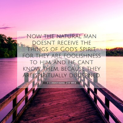 Picture 07 - 1 Corinthians 2:14 WEB - Now the natural man doesn't receive the things of - Bible Verse Picture