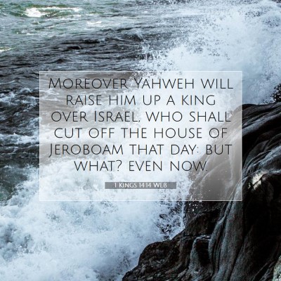 Picture 07 - 1 Kings 14:14 WEB - Moreover Yahweh will raise him up a king over - Bible Verse Picture
