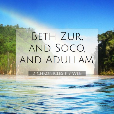 Picture 07 - 2 Chronicles 11:7 WEB - Beth Zur, and Soco, and - Bible Verse Picture