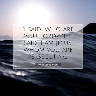 Picture 07 - Acts 26:15 WEB - 
