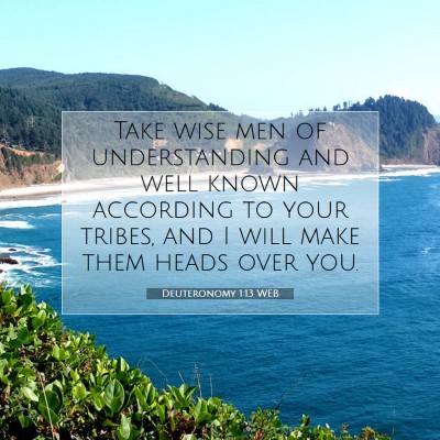 Picture 07 - Deuteronomy 1:13 WEB - Take wise men of understanding and well known - Bible Verse Picture